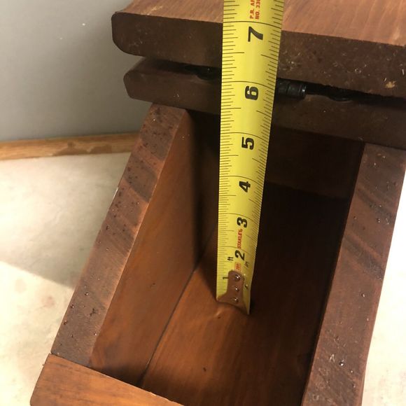 Antique /Vintage Wooden Recipe Box Card  COUNTRYSIDE Pioneer, organizer … - Picture 11 of 16